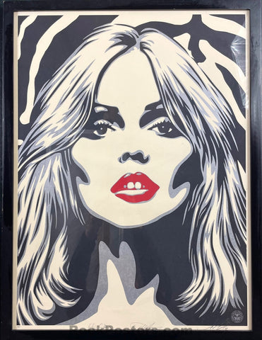Debbie Harry - Blondie - SIGNED - Zebra Skin - Shepard Fairey - 2014 A/P Edition of 20 - Near Mint