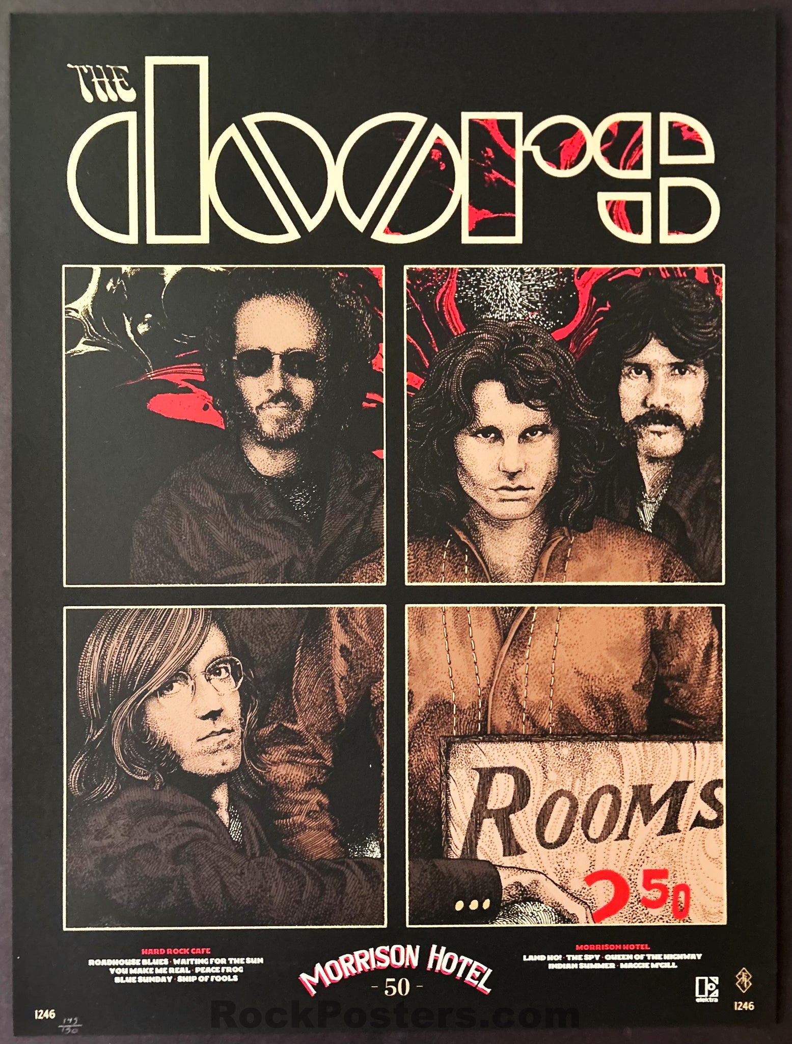 AUCTION - The Doors - 50th Anniversary - Morrison Hotel '20 - Richey Beckett - Indian Summer Edition - Mint