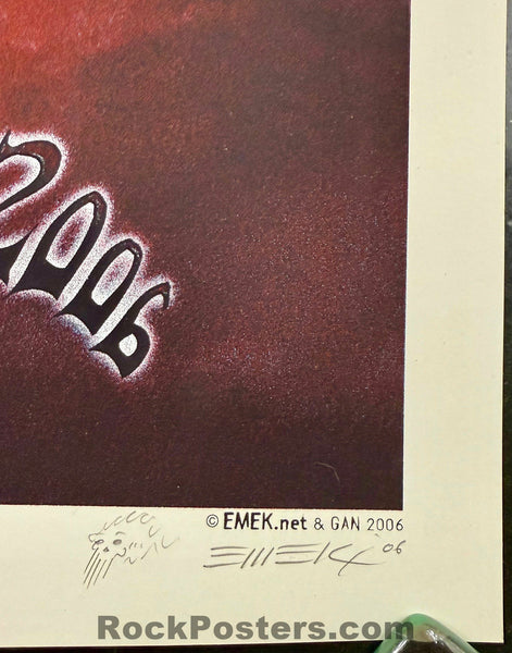 AUCTION - Coheed & Cambria -  American Tour '06 - Blood Variant - Edition of 20 - Emek - Mint