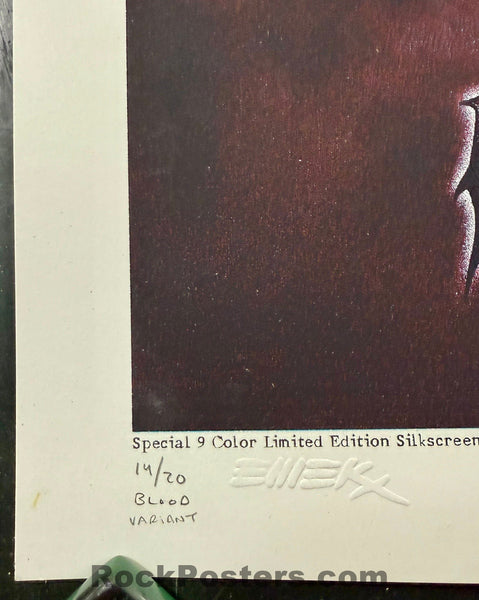 AUCTION - Coheed & Cambria -  American Tour '06 - Blood Variant - Edition of 20 - Emek - Mint