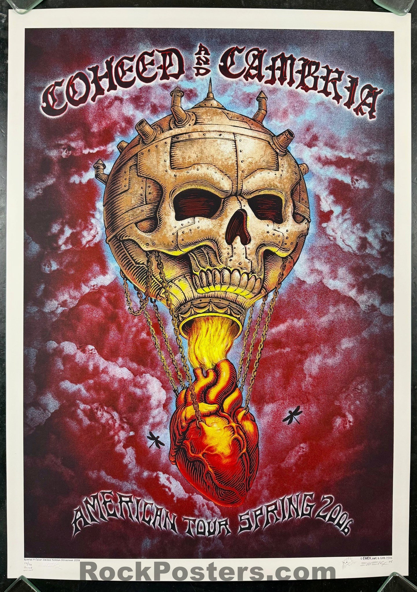 AUCTION - Coheed & Cambria -  American Tour '06 - Blood Variant - Edition of 20 - Emek - Mint
