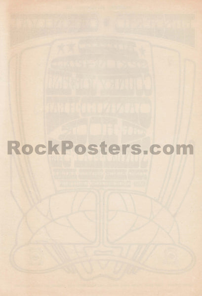 AUCTION - Buffalo Springfield - Bob Masse - 1968 Handbill - Long Beach - Excellent