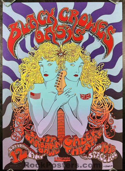 AUCTION - Black Crowes - Oasis - Los Angeles '01 - 1st Edition - Emek - Mint