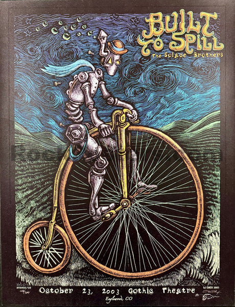 AUCTION - Built To Spill - Colorado '03 - Artist Edition - Emek - Mint - SF Rock Posters & Collectibles