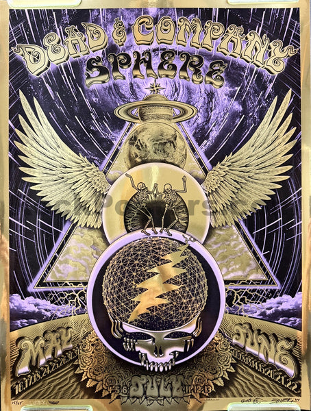 AUCTION - Dead & Company - Las Vegas '24 - Gold Foil - Edition of 25 - Emek - Near Mint
