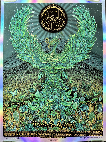 AUCTION -  Dead & Company - Summer Tour '21 - Green Foil Variant -  Edition of 25 - Emek - Mint