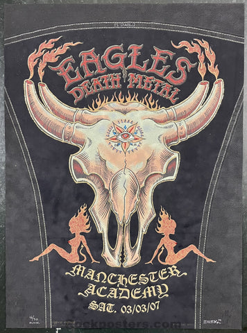 AUCTION - Eagles of Death Metal - Manchester '07 - Emek - Black Velvet - Edition of 30  - Mint