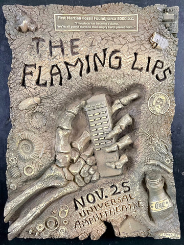 AUCTION - Flaming Lips - Fossil '03 - Emek - Recast Resin Poster - Mint
