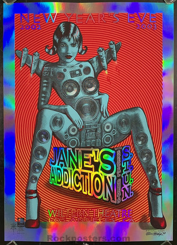 AUCTION - Jane's Addiction - Los Angeles '03 - Emek - Foil Variant Edition - Near Mint