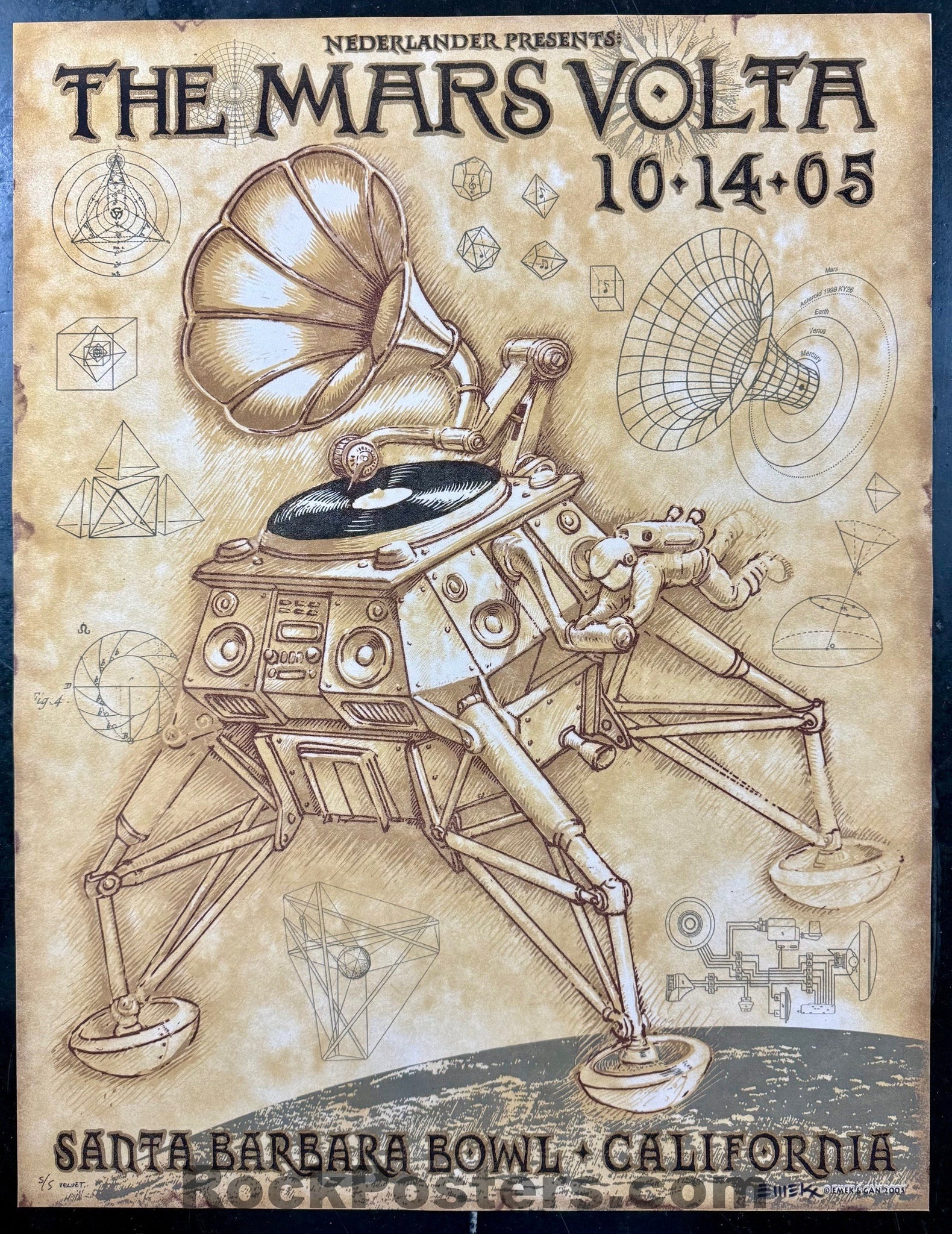 Jackie Cheffins / Mars Volta ポスター Jackie Cheffins / Mars Volta ポスター