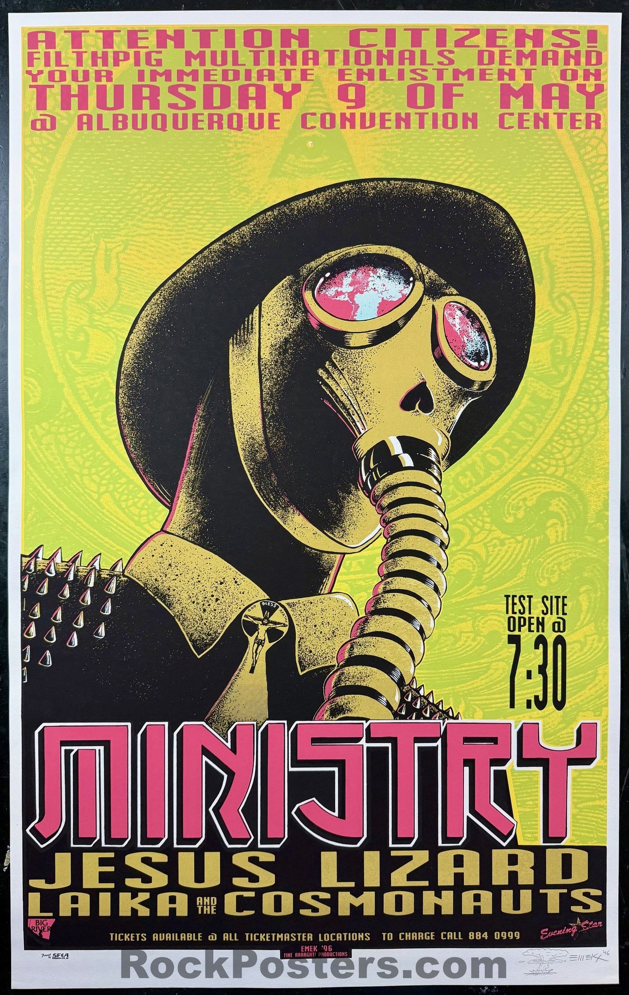 AUCTION - Ministry - Albuquerque '96 - 1st Edition - Emek - Near Mint Minus