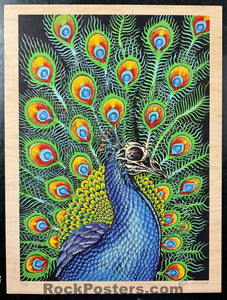 AUCTION - Peacock '09 - Wood Panel - Edition of 50 - Emek - Mint