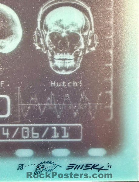 AUCTION - Queens of the Stone Age - Kansas City '11 - X-Ray Skeleton - 1st Edition - Emek - Mint