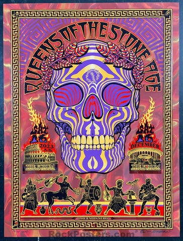 AUCTION - Queens of the Stone Age - Inglewood '23 - Emek - Purple Lenticular - Edition of 35 - Mint