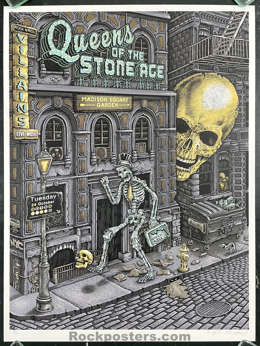 AUCTION - Queens of the Stone Age - New York City '17 - Emek - Artist ...