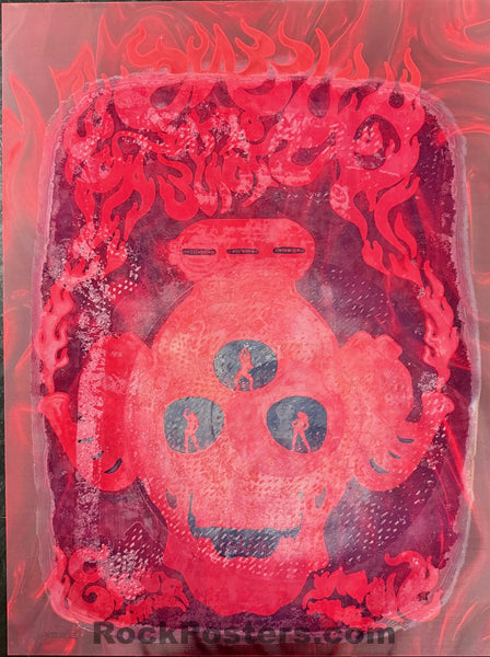 AUCTION - Queens of the Stone Age -  Seattle '11 - Hot Lava 3D Lenticular - Emek - Excellent