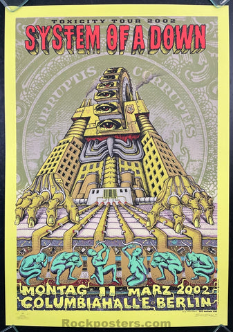 AUCTION - System of a Down - Berlin '02 - Emek - Yellow Variant Edition - Near Mint