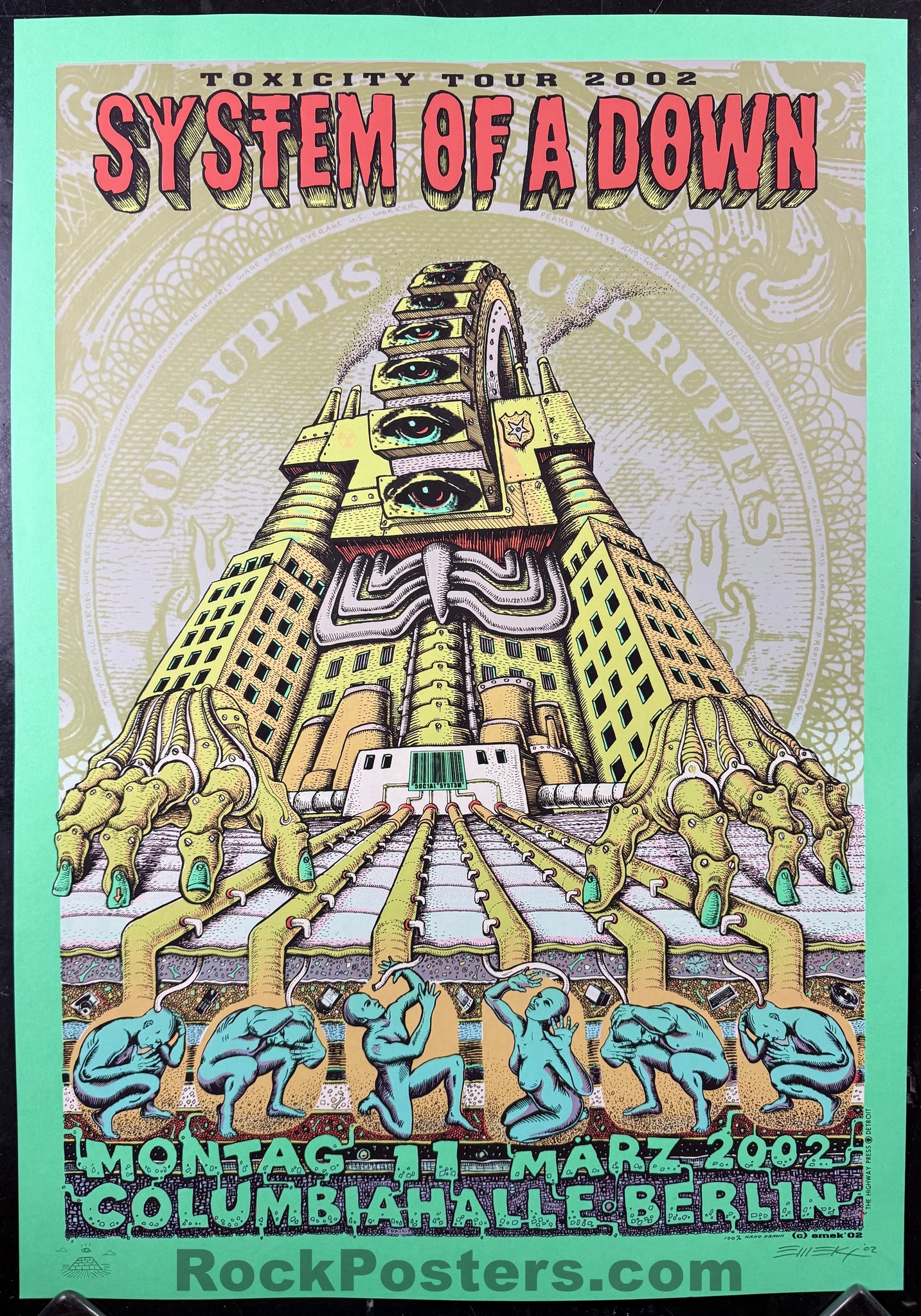 AUCTION - System of a Down - Berlin '02 - Green Variant Edition