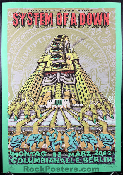 AUCTION - System of a Down - Berlin '02 - Green Variant Edition - Emek - Near Mint