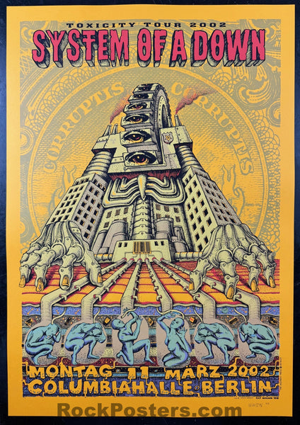 AUCTION - System of a Down - Berlin '02 - Yellow Variant Edition - Emek - Near Mint