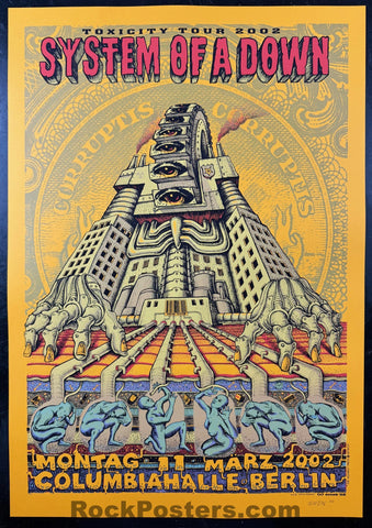 AUCTION - System of a Down - Berlin '02 - Yellow Variant Edition - Emek - Near Mint