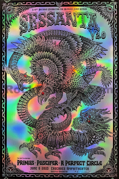 AUCTION - Sessanta - Primus / Puscifer - Ridgefield '25 - Artist Proof Edition - Emek - Mint - SF Rock Posters & Collectibles