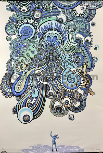 AUCTION - Sonic Youth - Los Angeles '10 - Artist Edition - Emek - Excellent - SF Rock Posters & Collectibles