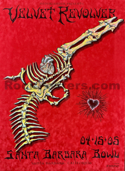 AUCTION - Velvet Revolver - Santa Barbara '05 - Emek - Red Velvet - Near Mint