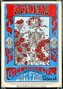 AUCTION - Ween - San Francisco '16 - Emek - Skeleton & Roses - Show Edition - Mint