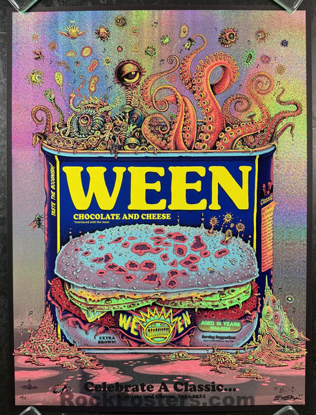 AUCTION - Ween - Chocolate and Cheese '24 - Shimmer Foil Blue Bun Variant - Edition of 15 - Emek - Mint