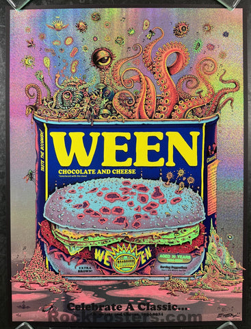 AUCTION - Ween - Chocolate and Cheese '24 - Shimmer Foil Blue Bun Variant - Edition of 15 - Emek - Mint