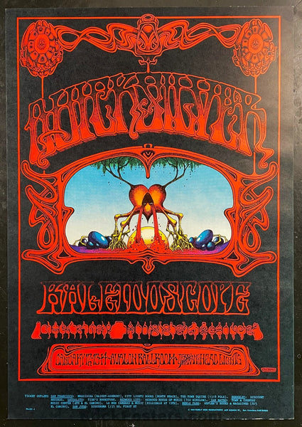 AUCTION - FD-101 - Quicksilver Messenger - Rick Griffin - Avalon Ballroom - 1967 Poster - Near Mint Minus