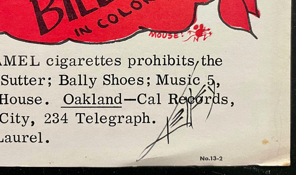 FD-13-RP-2 - Captain Beefheart - Mouse & Kelley Signed - 1966  Poster - Avalon Ballroom - Excellent