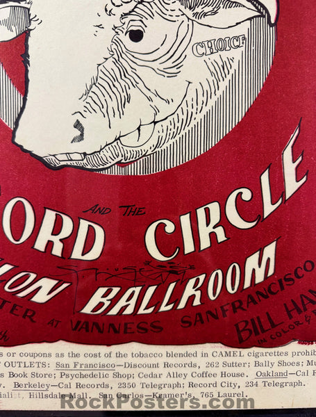 AUCTION - FD-13 - Captain Beefheart - Mouse Signed - 1966 Poster - Avalon Ballroom - CGC Graded 8.0