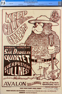 FD-16 - Sir Douglas Quintet - Mouse Signed - 1966 Poster - Avalon Ball