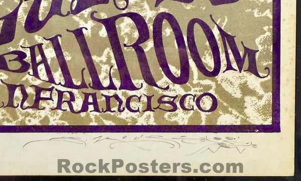 AUCTION - FD-17 - Jefferson Airplane - Mouse Signed - 1966 Poster - Avalon Ballroom - CGC Graded 7.0 - SF Rock Posters & Collectibles