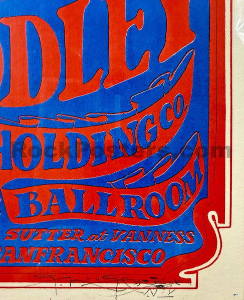 FD-21 - Bo Diddley - Big Brother Janis Joplin - Mouse Signed - 1966 Poster - Avalon Ballroom - CGC Graded 9.8 - SF Rock Posters & Collectibles