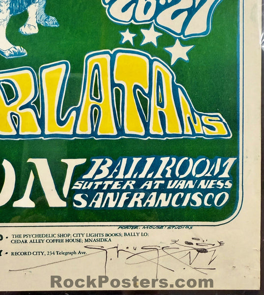 FD-23 - Captain Beefheart - Stanley Mouse Signed - 1966 Poster - Avalon Ballroom - CGC Graded 7.0