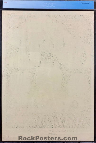 FD-23 - Captain Beefheart - Stanley Mouse Signed - 1966 Poster - Avalon Ballroom - CGC Graded 7.0