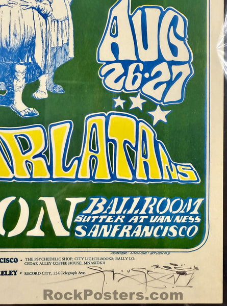 FD-23 - Captain Beefheart -  Mouse Signed - 1966 Poster - Avalon Ballroom - CGC Graded 9.0