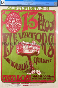 FD-24 - 13th Floor Elevators - Mouse Signed - 1966 Poster - Avalon