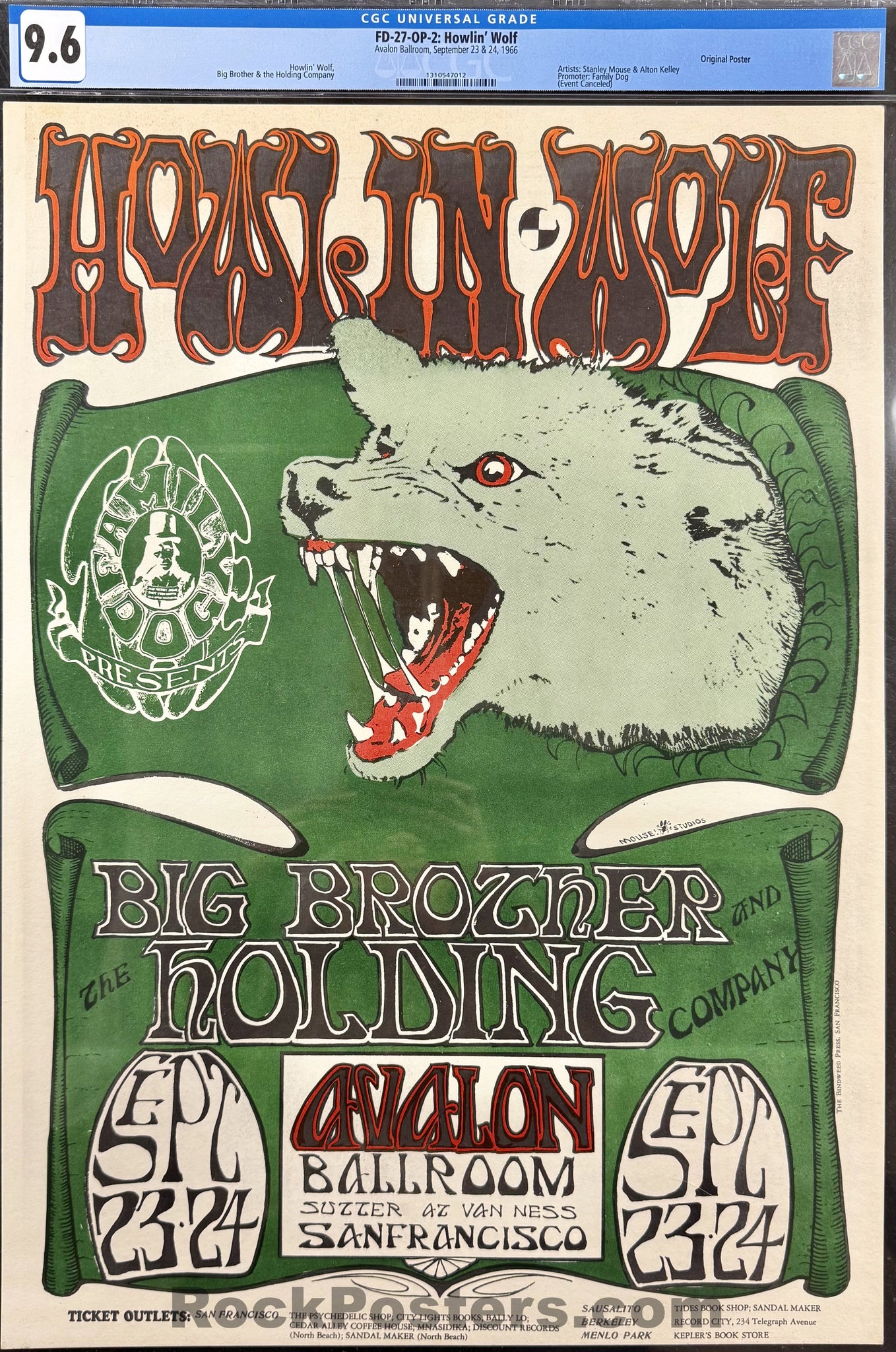 GONIN2  ポスター FD-27 - Howlin Wolf - Big Brother Janis Joplin - Mouse & Kelley