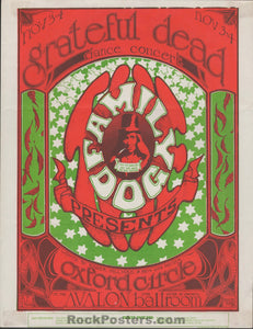 AUCTION - FD-33 - Grateful Dead - Mouse & Kelley - Avalon Ballroom - 1966 Handbill - Good