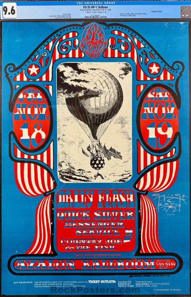 AUCTION - FD-35 - Daily Flash - Stanley Mouse Signed - 1966 Poster