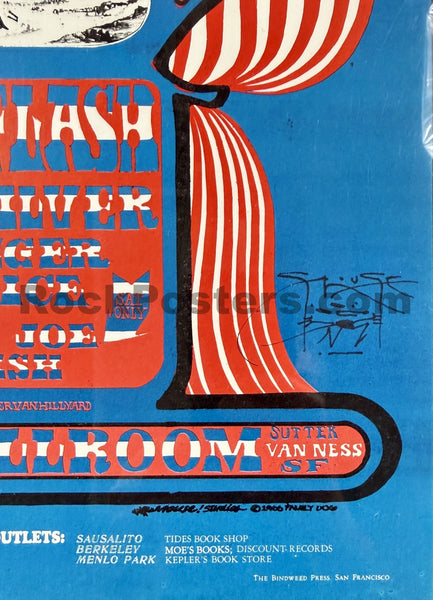 FD-35 - Daily Flash - Mouse Signed - 1966  Poster - Avalon Ballroom - CGC Graded 9.8 - SF Rock Posters & Collectibles