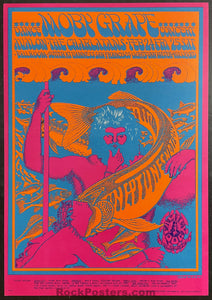 AUCTION - FD-49 - Moby Grape Charlatans - Victor Moscoso - 1967 Poster - Avalon Ballroom - Near Mint