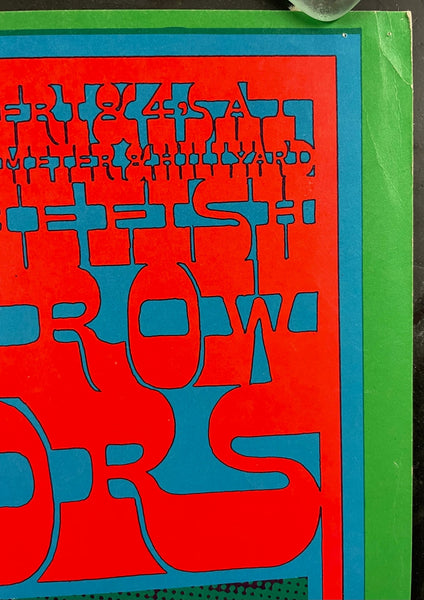 FD-50 - The Doors - Moscoso Signed  - 1967 Poster - Avalon Ballroom - Very Good