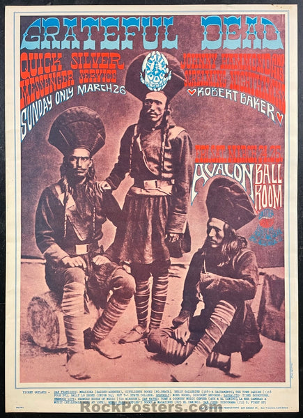 AUCTION - FD-54 - Grateful Dead - Rick Griffin - 1967 Poster - Avalon Ballroom - Good