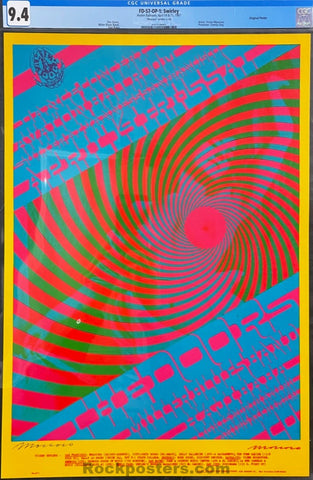 AUCTION - FD-57 - The Doors - Victor Moscoso Signed - 1967 Concert Poster - Avalon Ballroom - CGC Graded 9.4