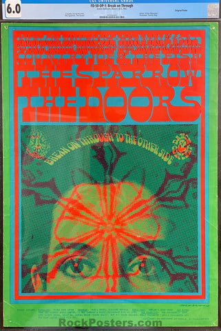 FD-50 - The Doors - Victor Moscoso - 1967 Poster - Avalon Ballroom - CGC Graded 6.0